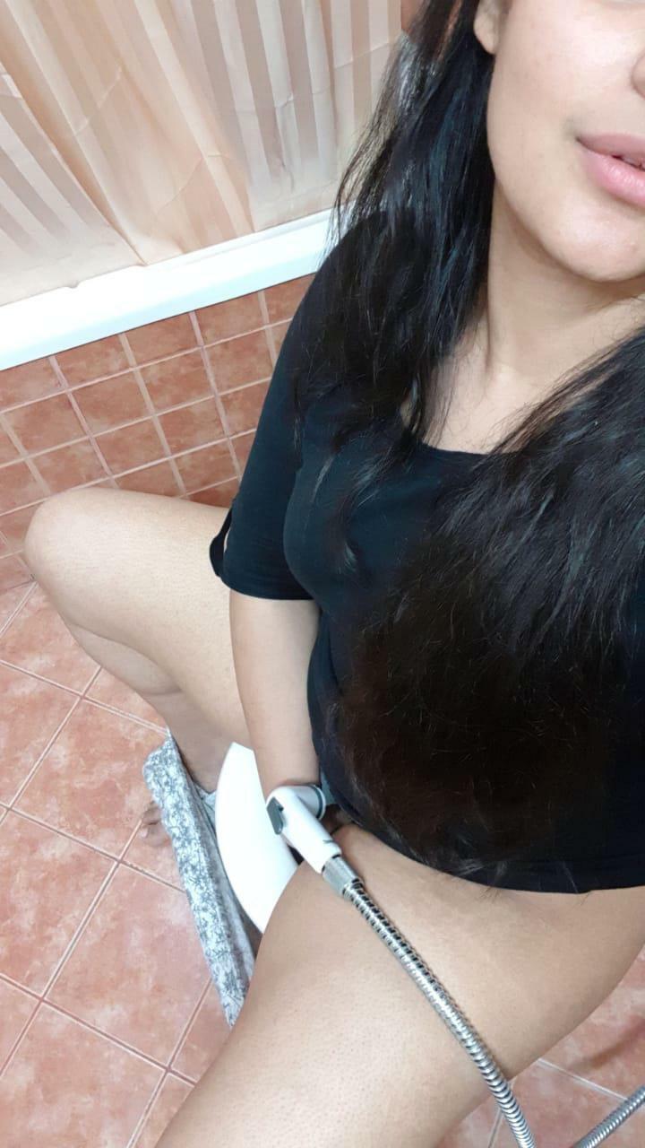 My wife using the faucet to fap! Indian