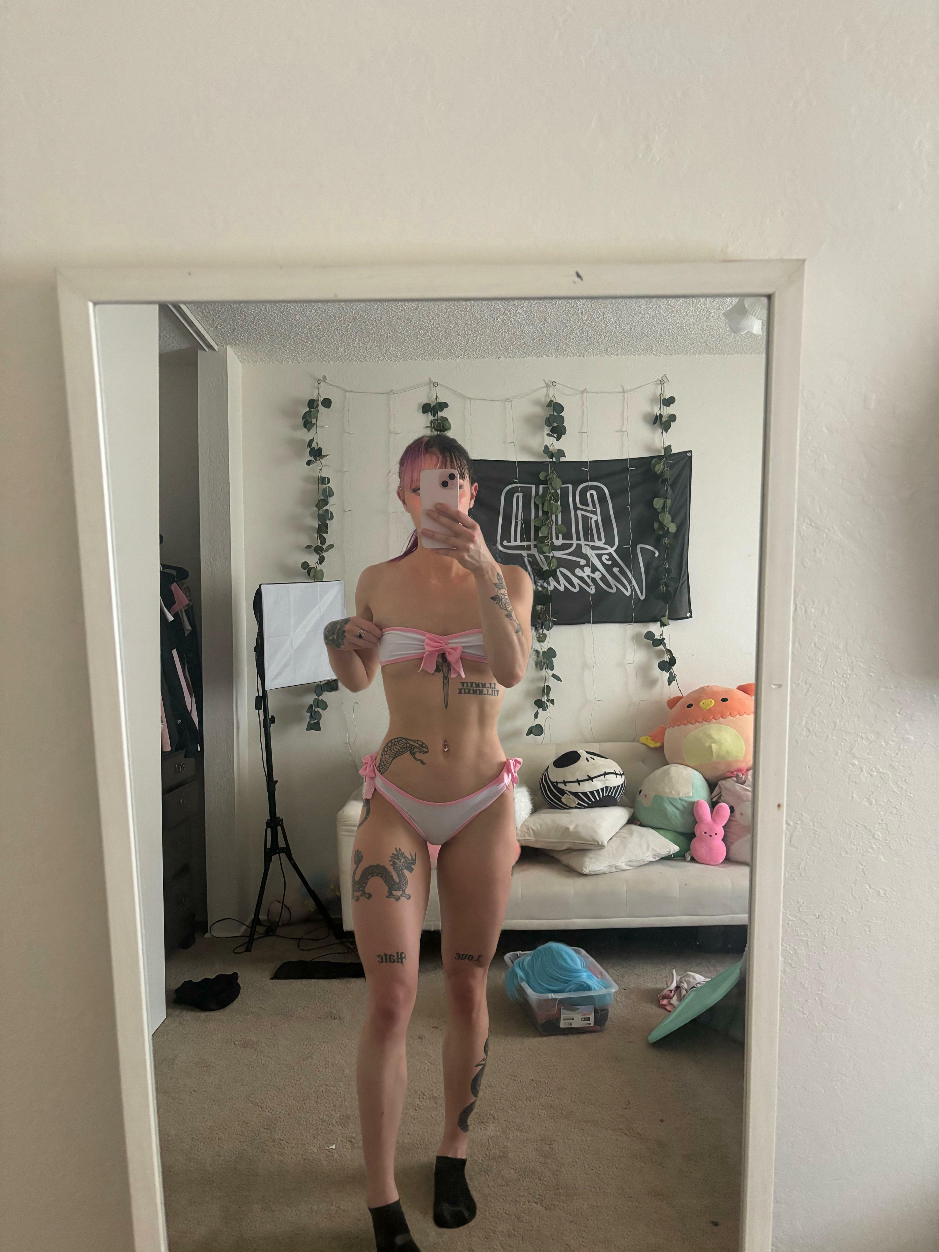 You can catch me wearing microkinis at the beach allll summer ??‍↕️