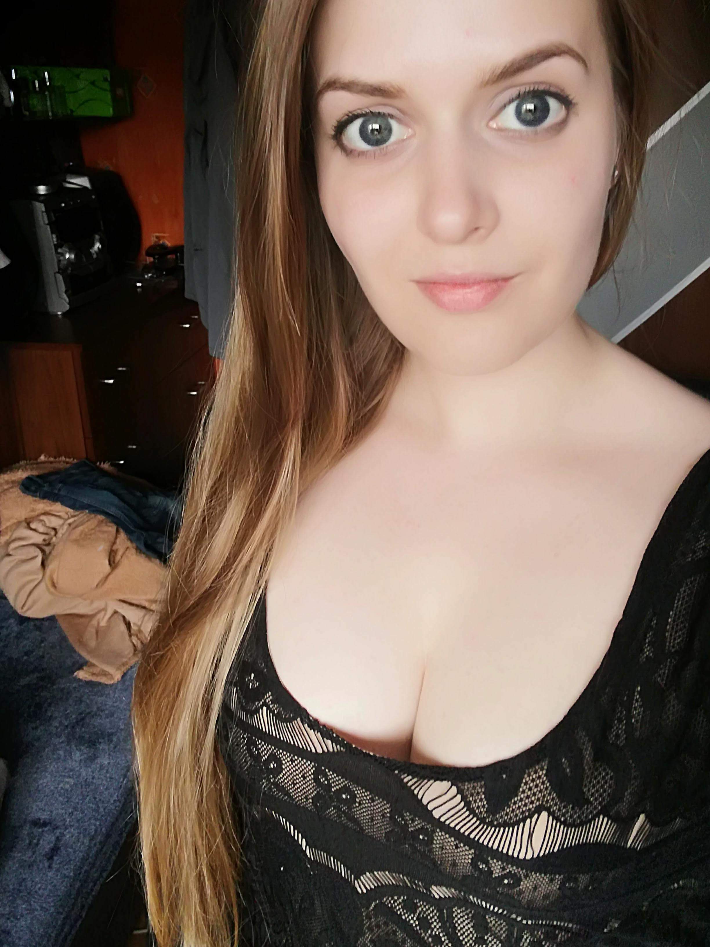 26 Me and my cleavage, ready for work!