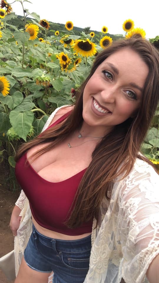 Sunflowers and Cleavage