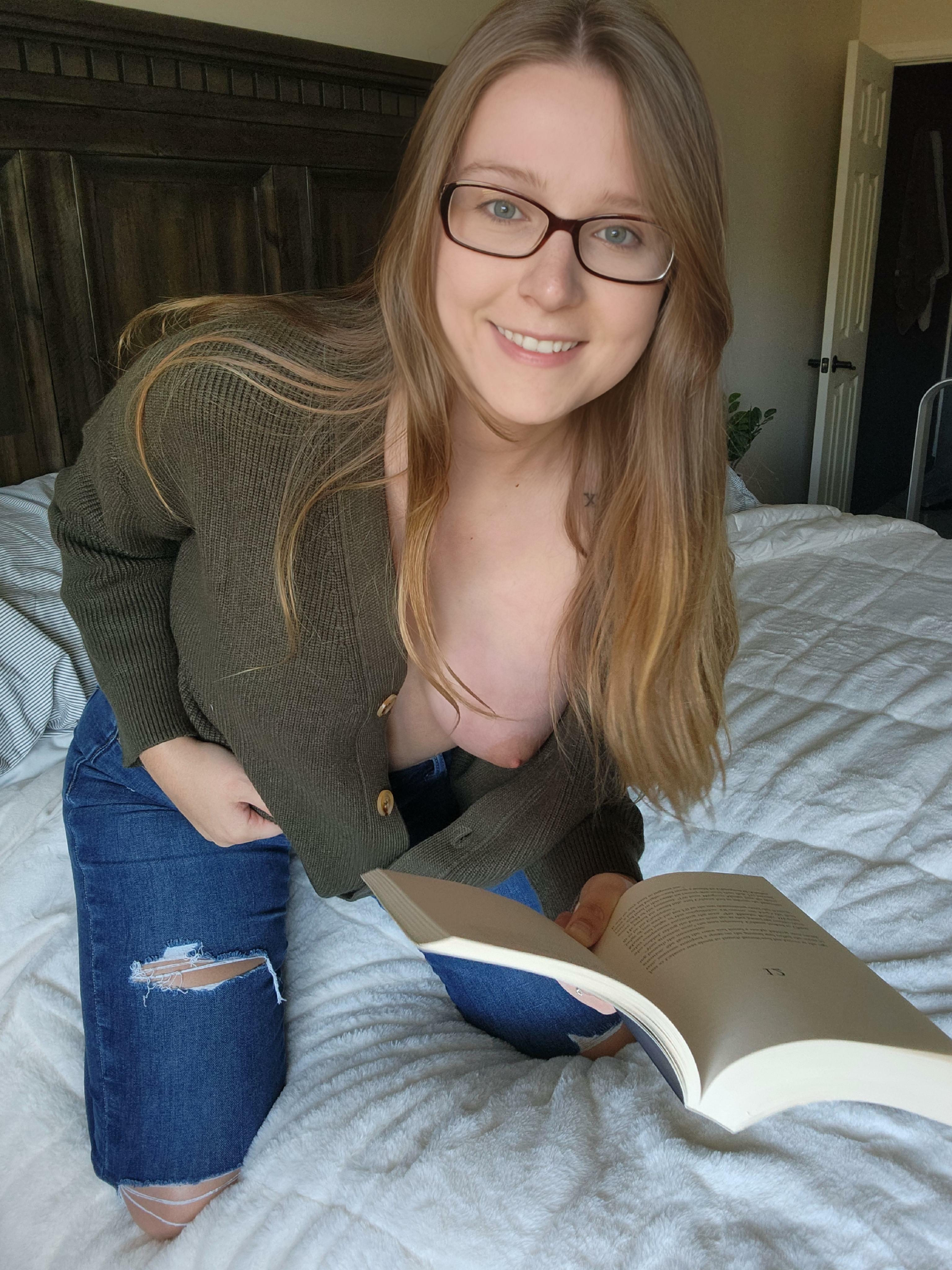 I caught you looking down my shirt while I read