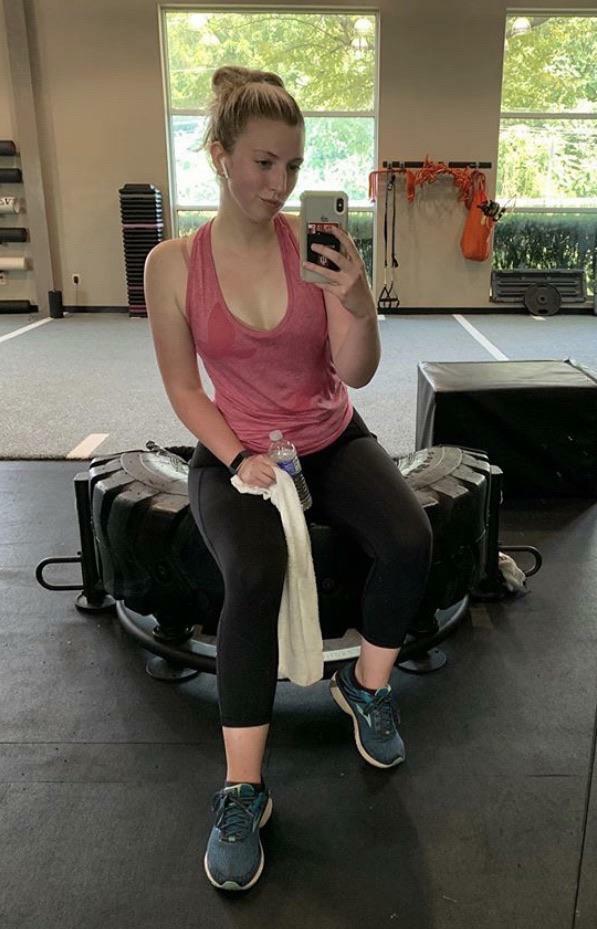 Post workout cleavage