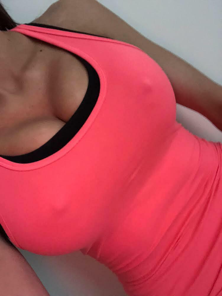 my cleavage at the gym...too much?? honest question!