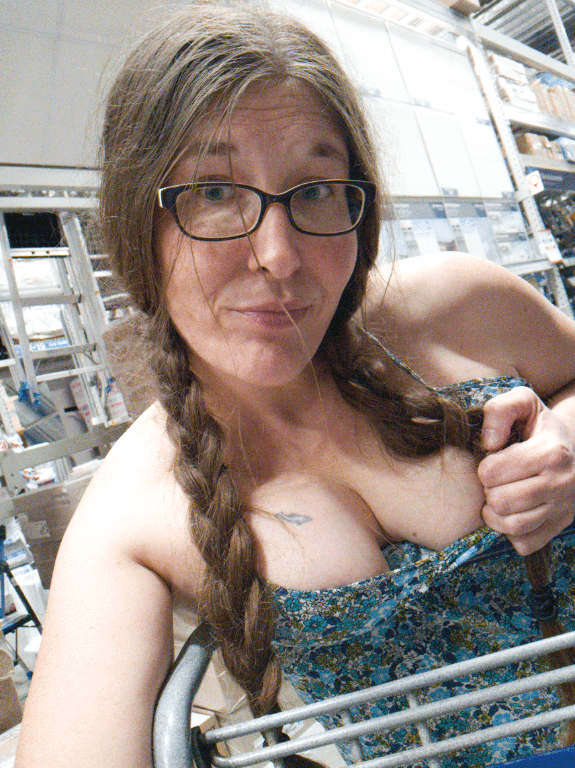 Wore something a bit revealing at Lowe's a few days ago.