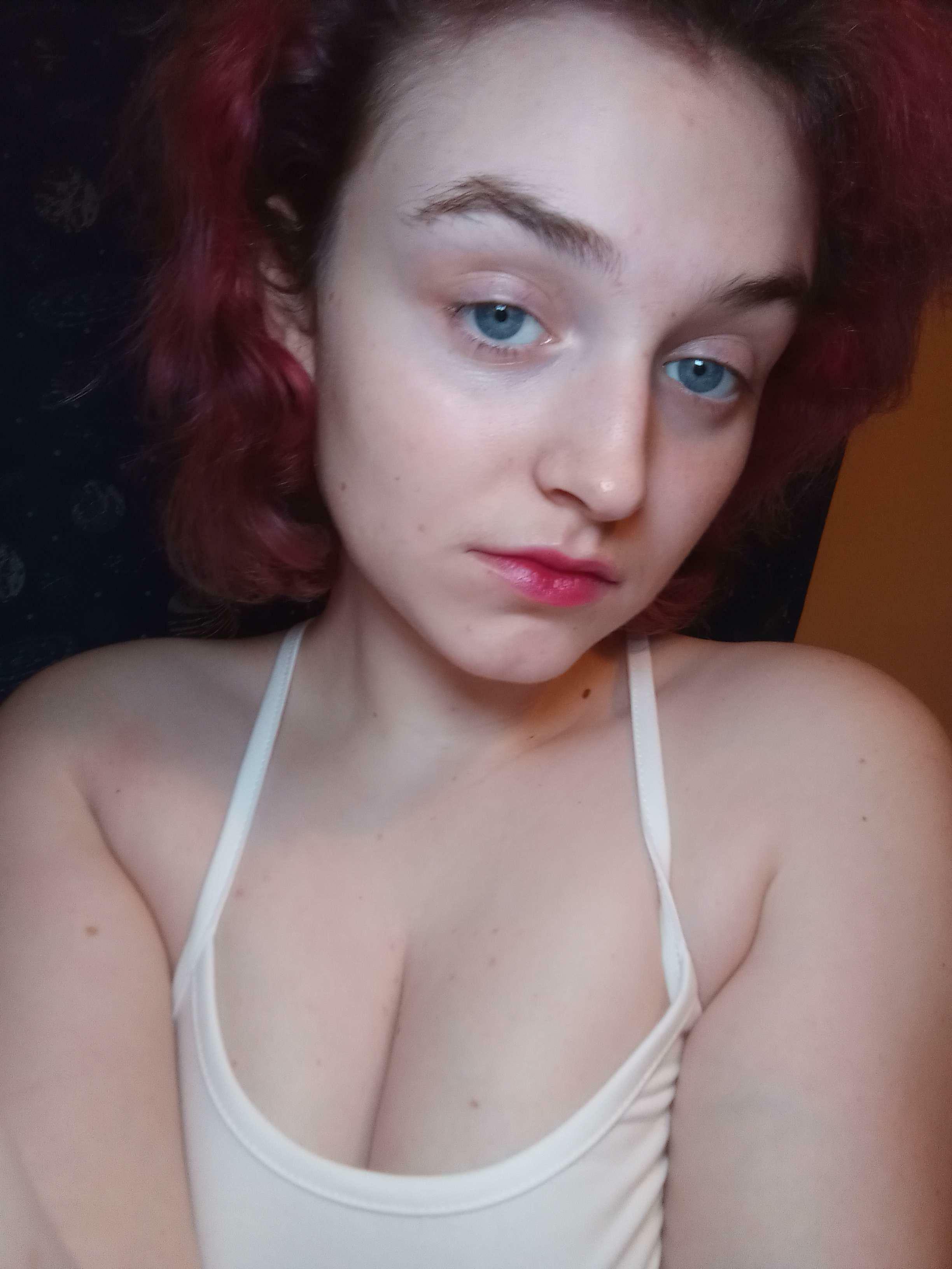 Up close and personal with my cleavage