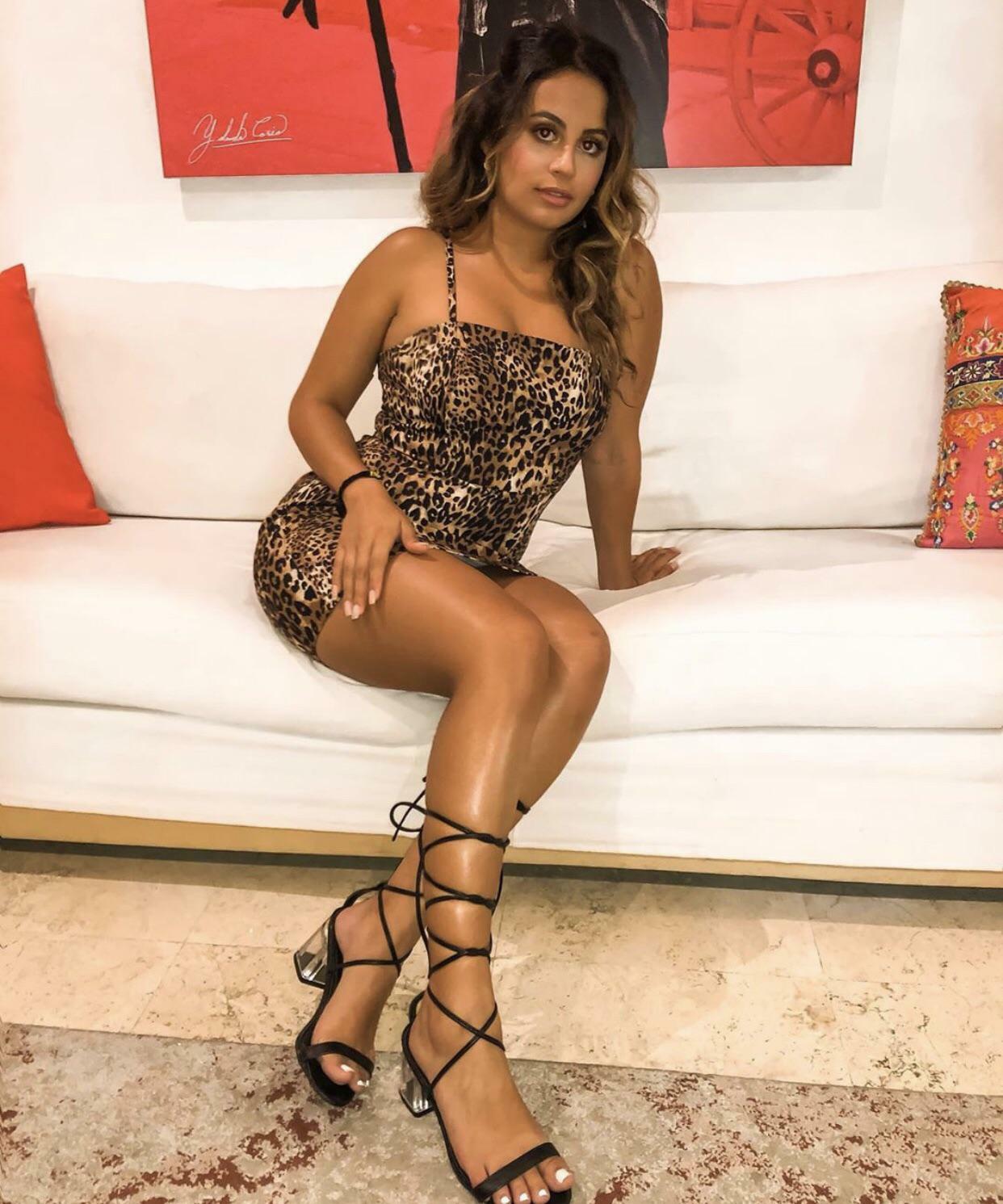 Beautiful Mexican girl all dressed up for a night out