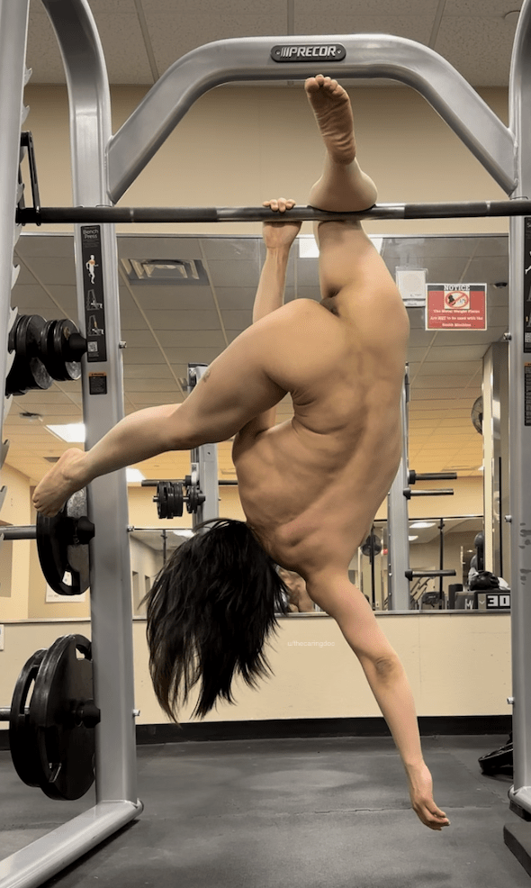 Just hanging out on the Smith machine :)