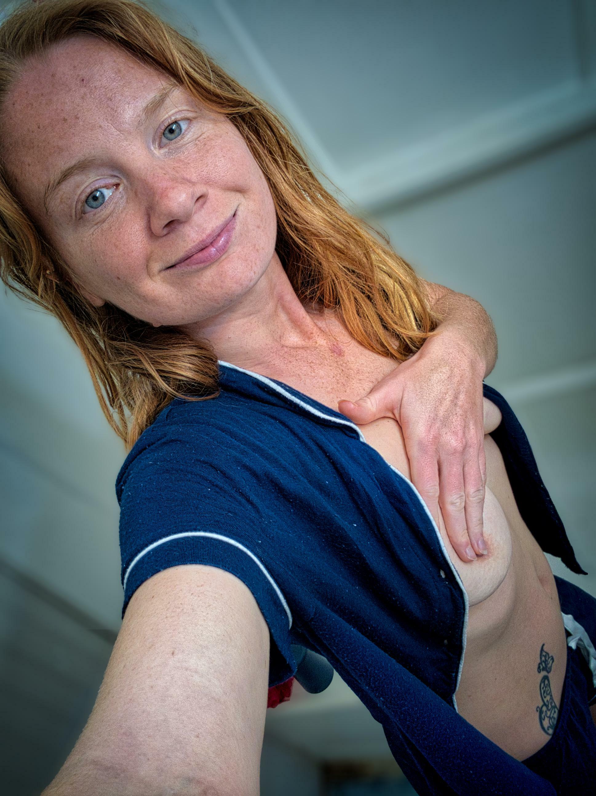 Redhead reverie: lost in a daydream