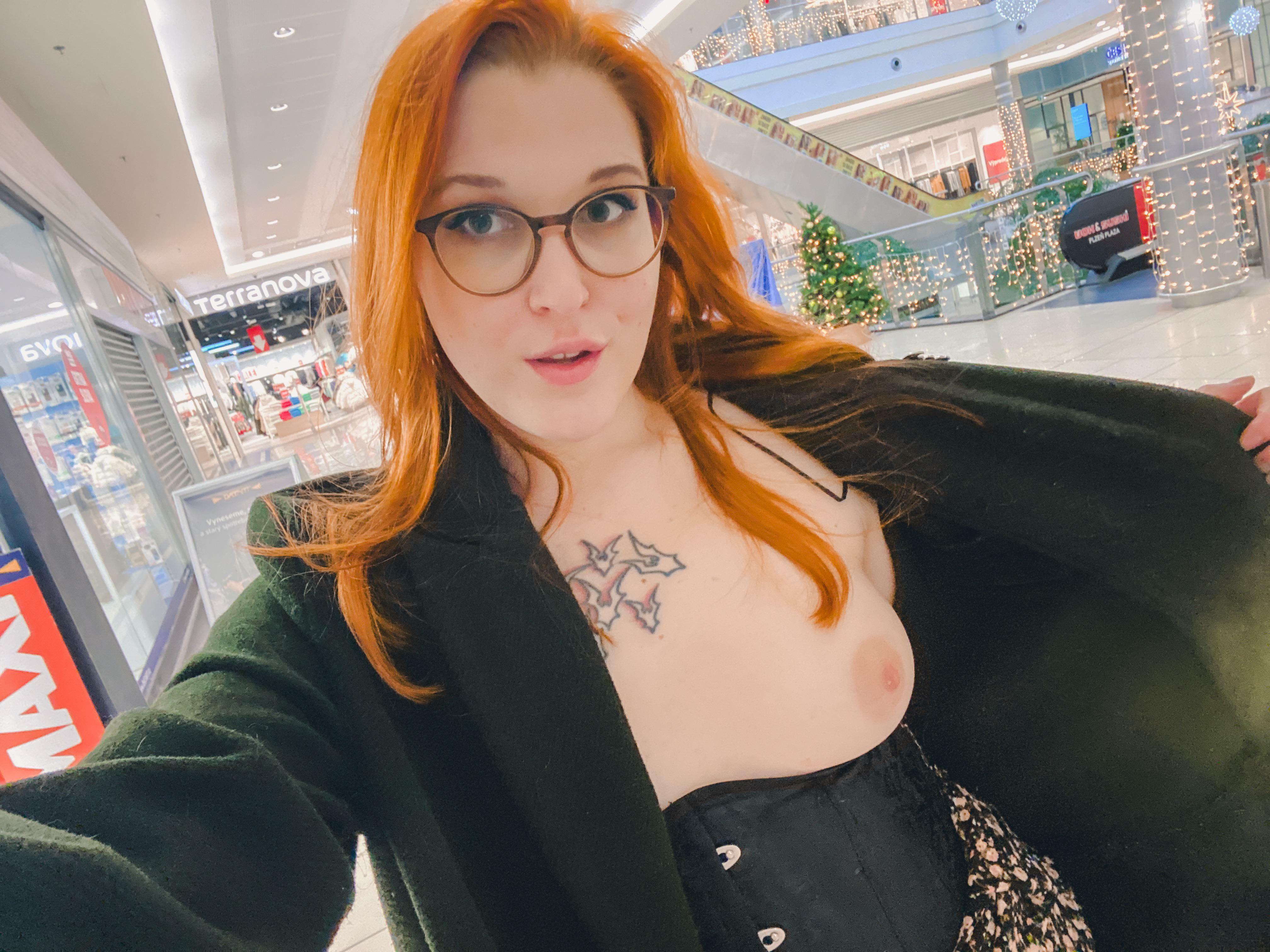 I hope you enjoy my flashing in the mall.