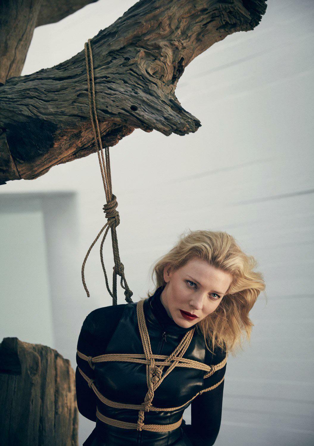 Cate Blanchett tied up