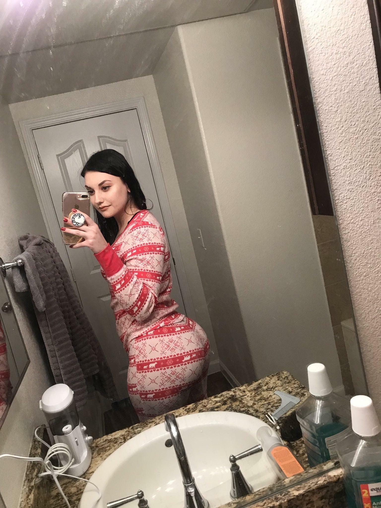 Big ass in pajamas