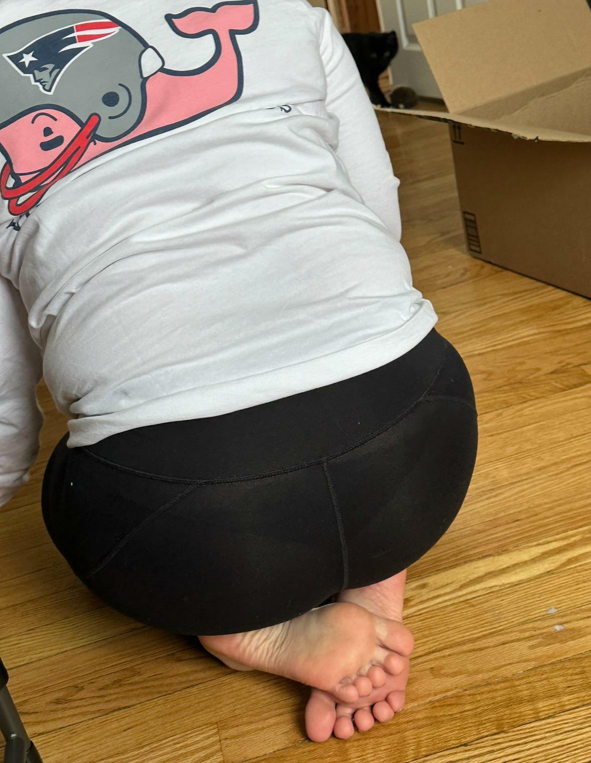 My BF &amp; his friends didn’t realize these leggings were see-through until I moved forward . but they quickly learned the exact moment that I did ;) i love teasing them in front of my bf