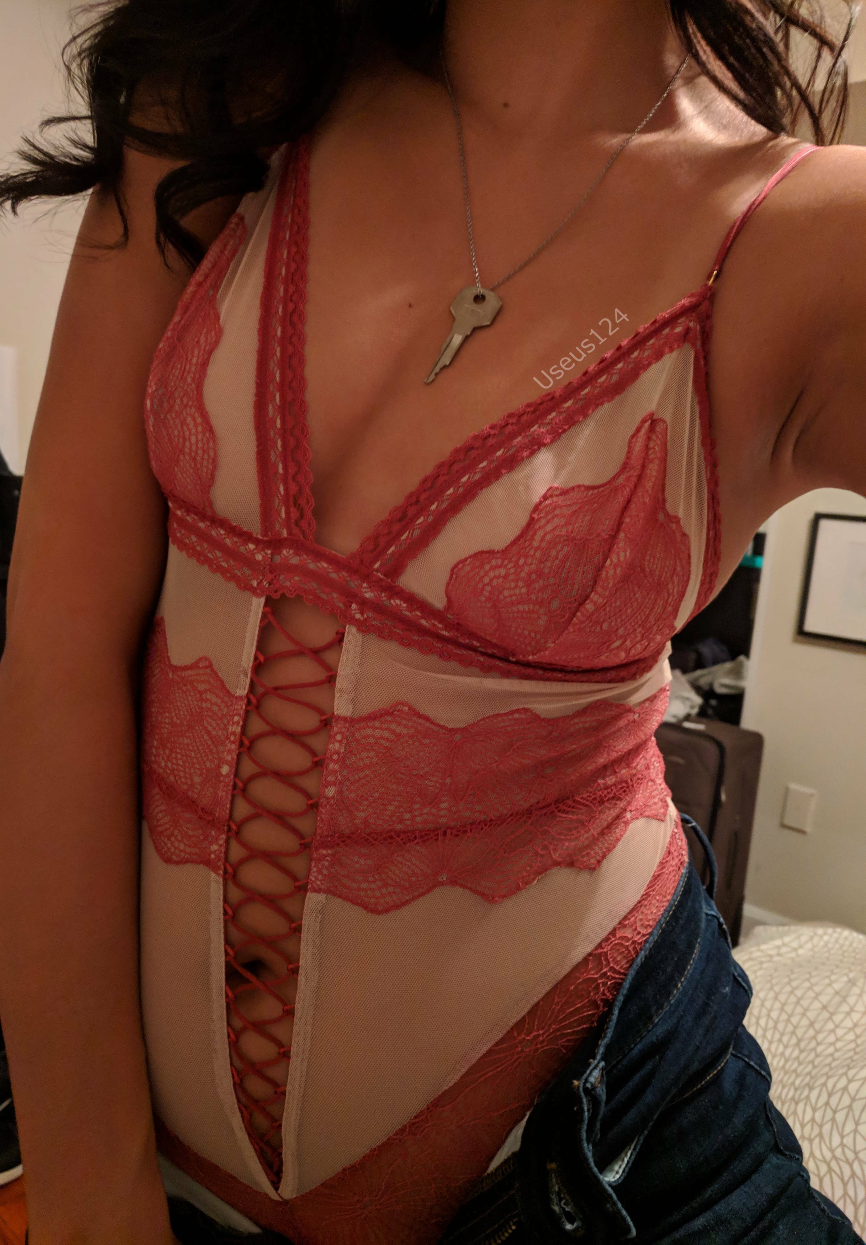 Cuck picked my outfit for my booty call pic