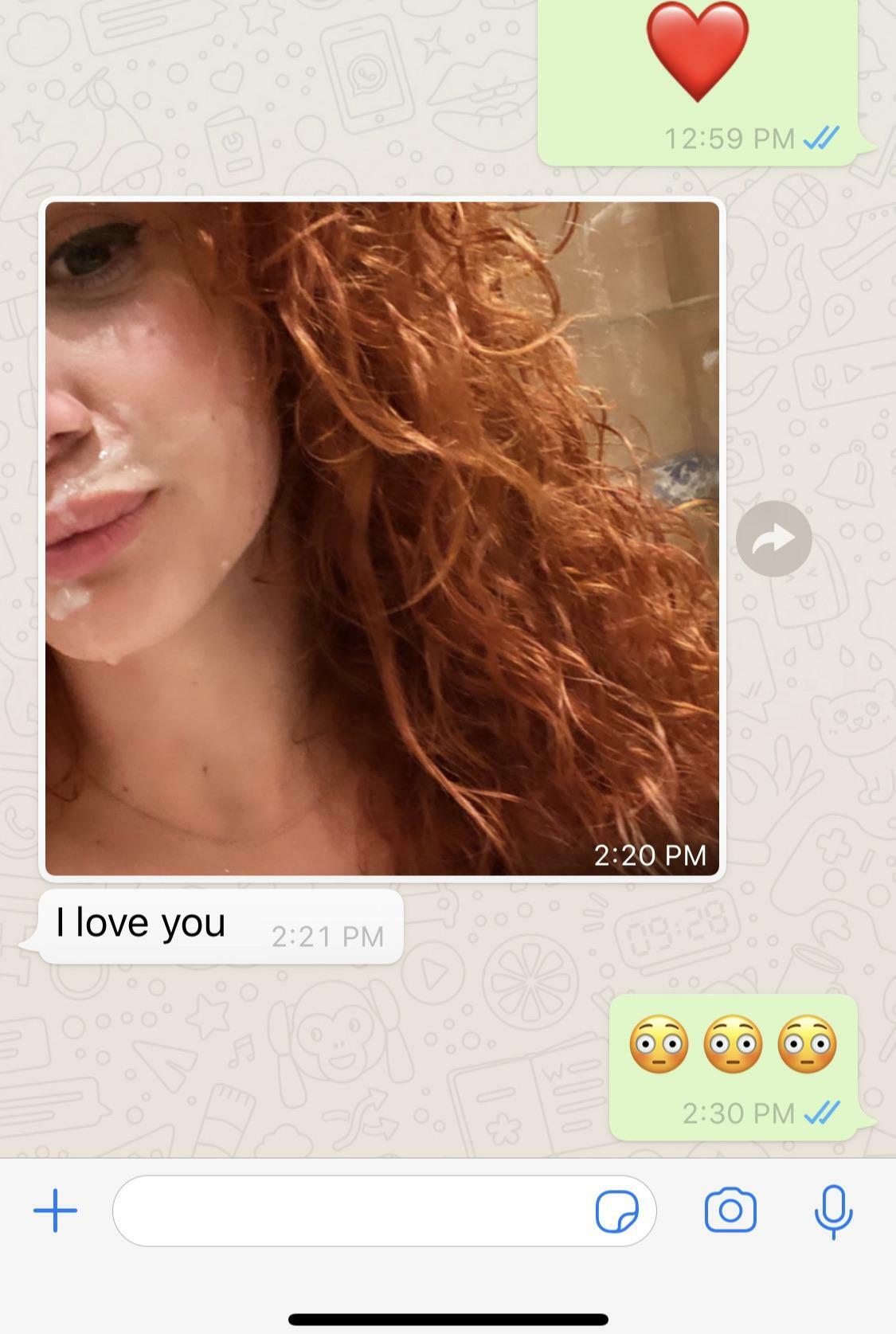 Nothing says I love you to your boyfriend like another manâ€™s cum on your face