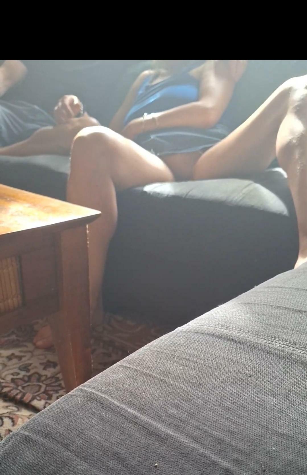 I really enjoy how my wife flashes me while she warms up her lover. She showing me something I can't have and something that her lover is going to get a lot of.