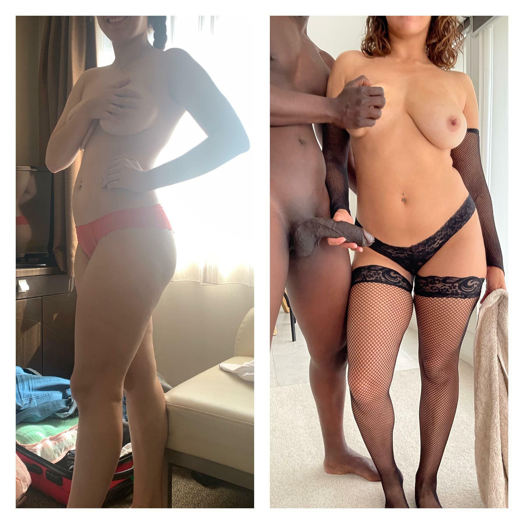 The nudes hubby used to try and take of me vs the nudes he takes of me now. I think it’s fair to say I’ve come out of my shell in the past few years ?