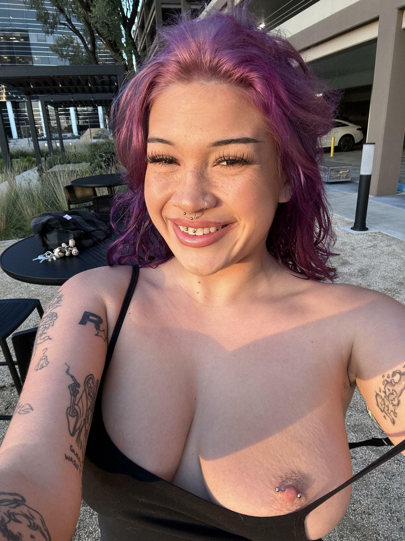 cum on the tits or the smile?