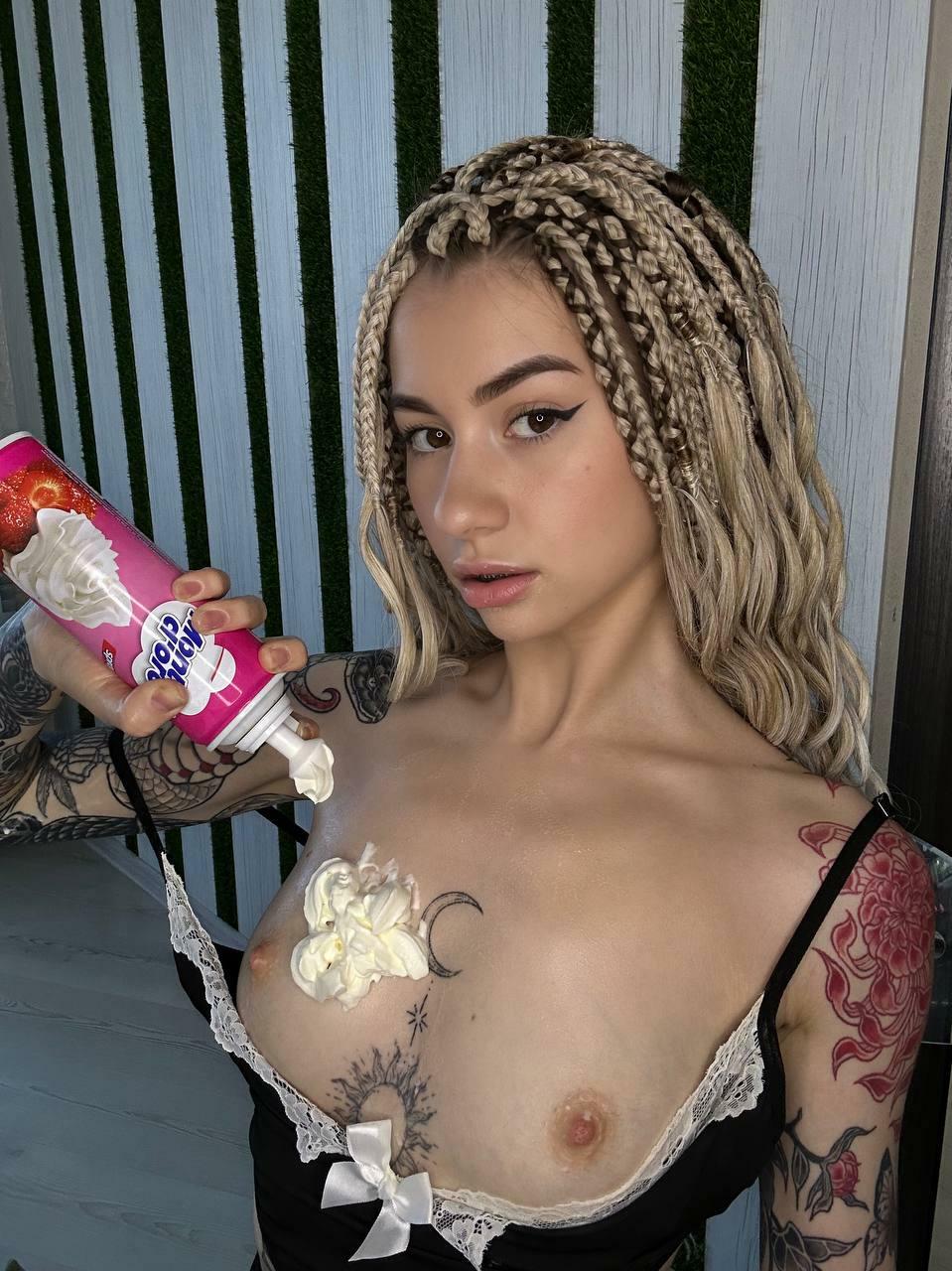 Suddenly put cream on my boobs