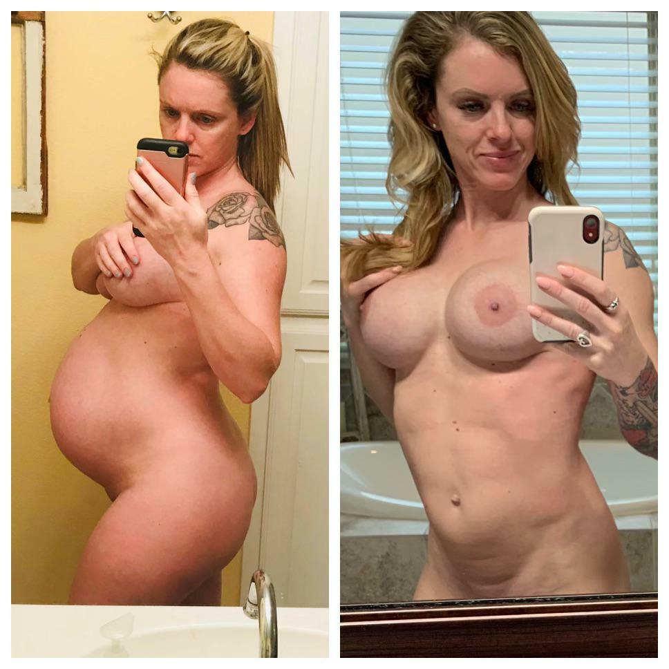 Before and after my 3rd baby. Now 37