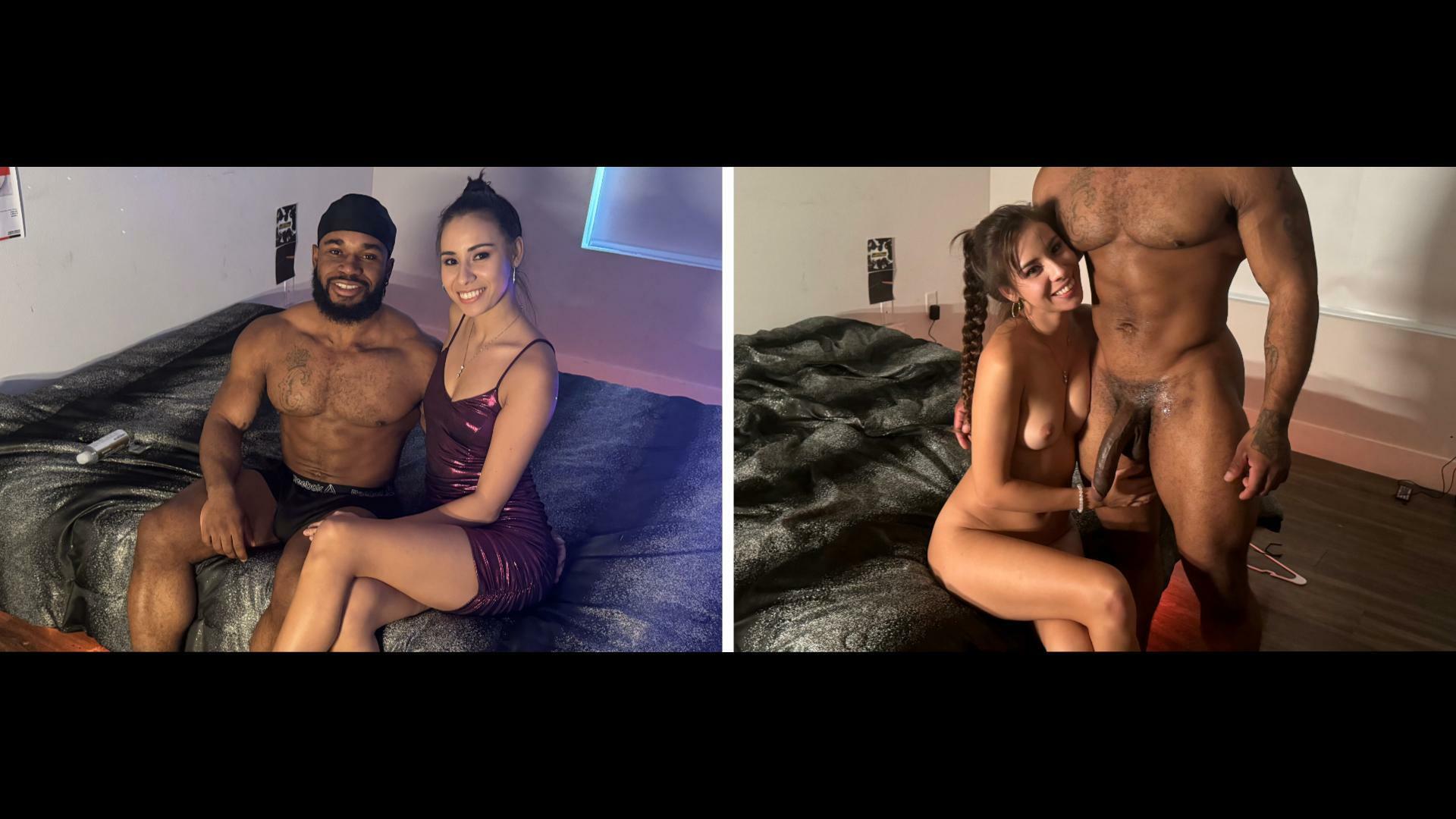 My partner took before and after pics of my latest BBC date. It was amazing! I'm so happy he introduced me into the HotWife lifestyle