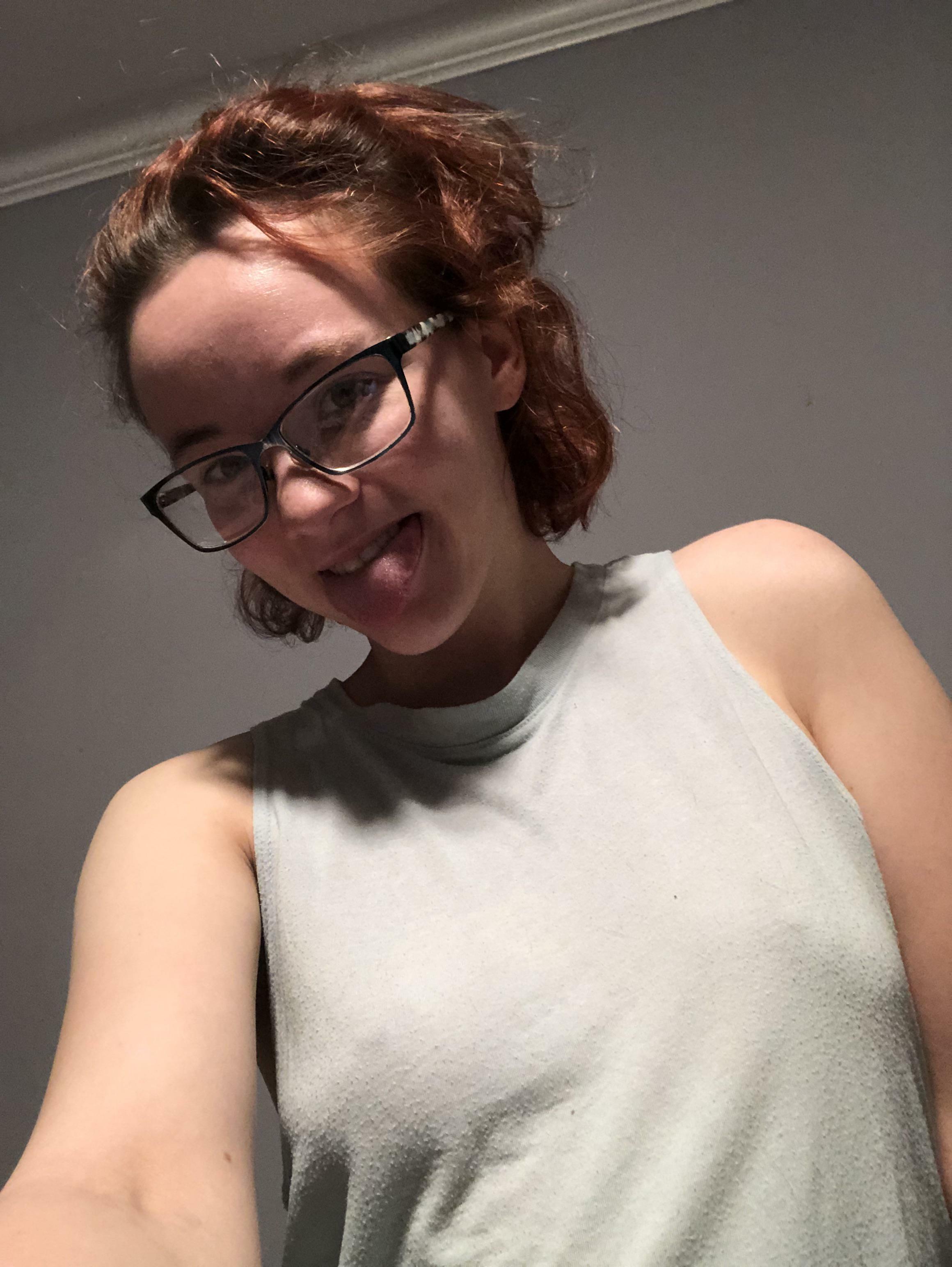 My glasses are needed, my bra isn’t