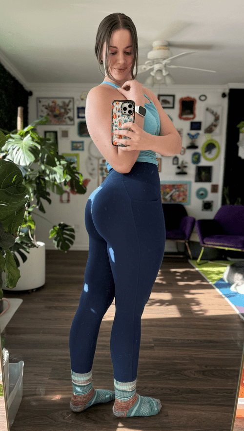 Yoga pants but I wore them to Pilates