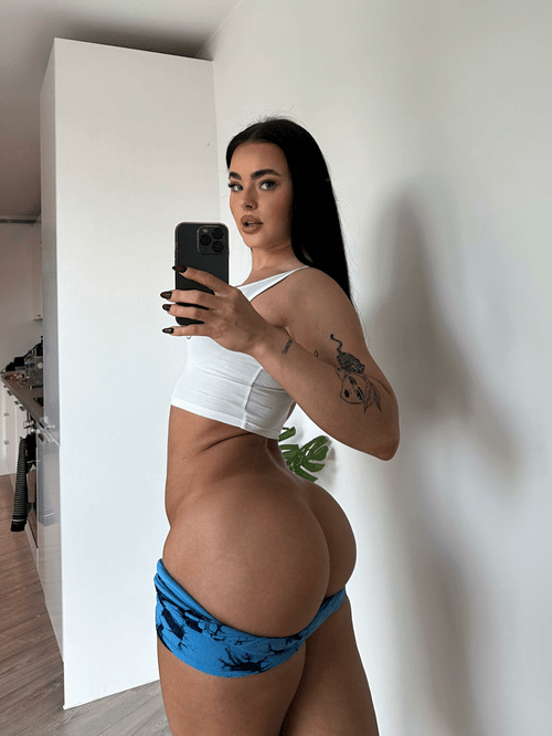 No panties under my yoga shorts