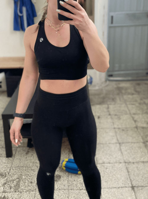 In mirror selfie