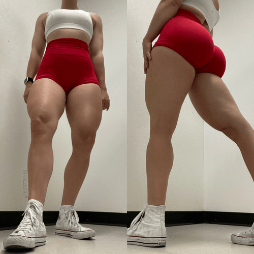 Wearing my red shorts so hopefully you notice me at the gym 22F