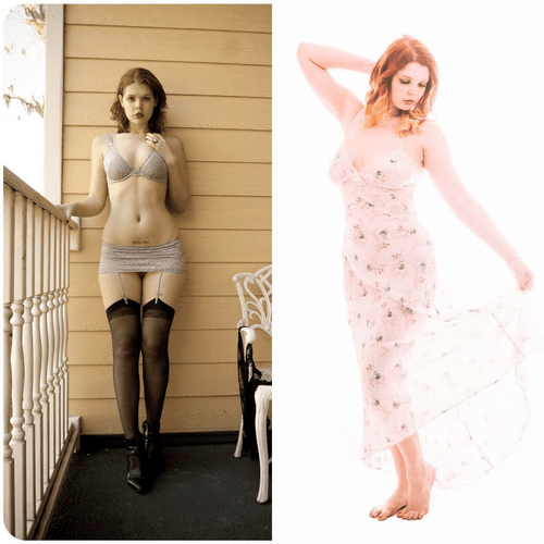 Ten year challenge- I have always loved lingerie! (20, 30)