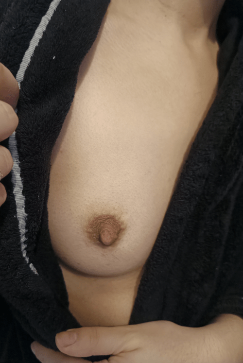 Who wants to suck on my nipple