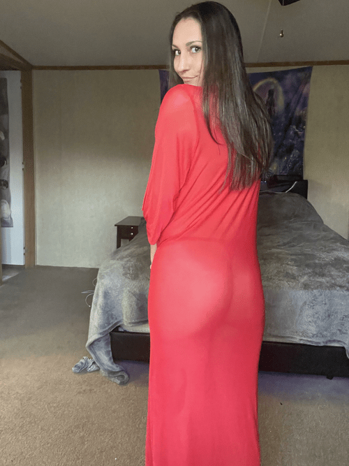 I hope you don’t mind my see-through robe