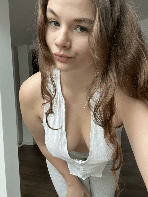 Do you like the view on my big 19yo tits?