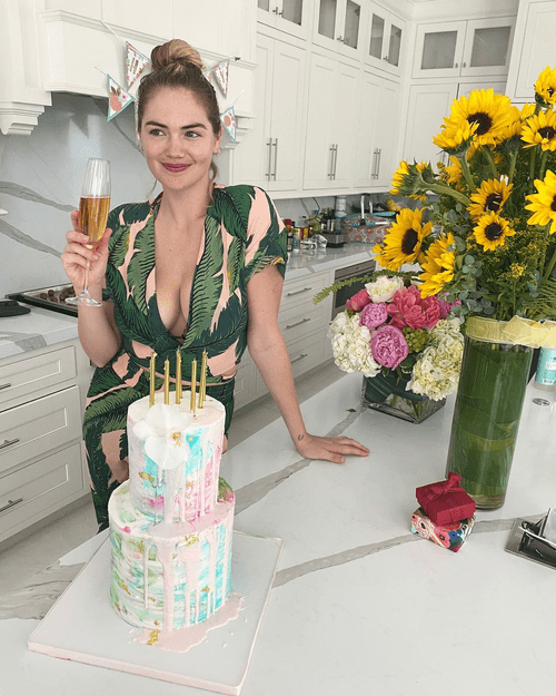 Kate Uptonâ€™s birthday cleavage