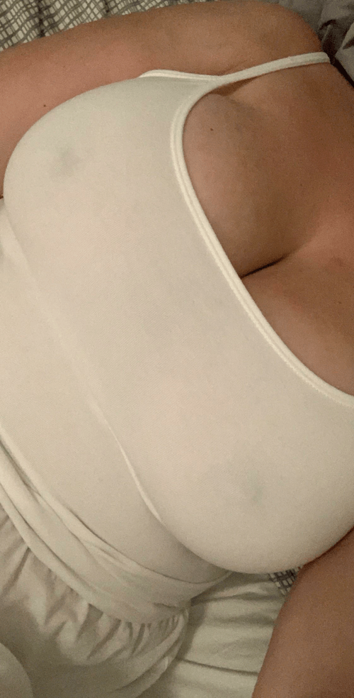 White shirt cleavage. Should I post a wet white shirt one?