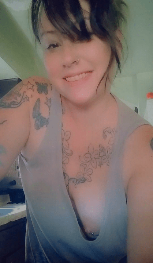 Just making some coffee and my nip fell out