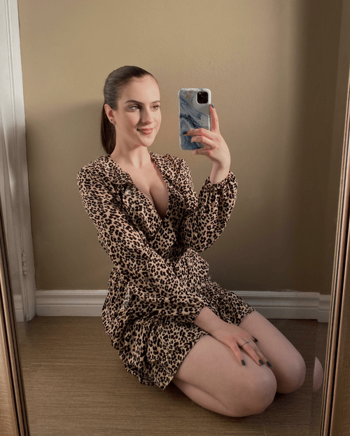 My new dress shows off my cleavage a little more than I expected ?