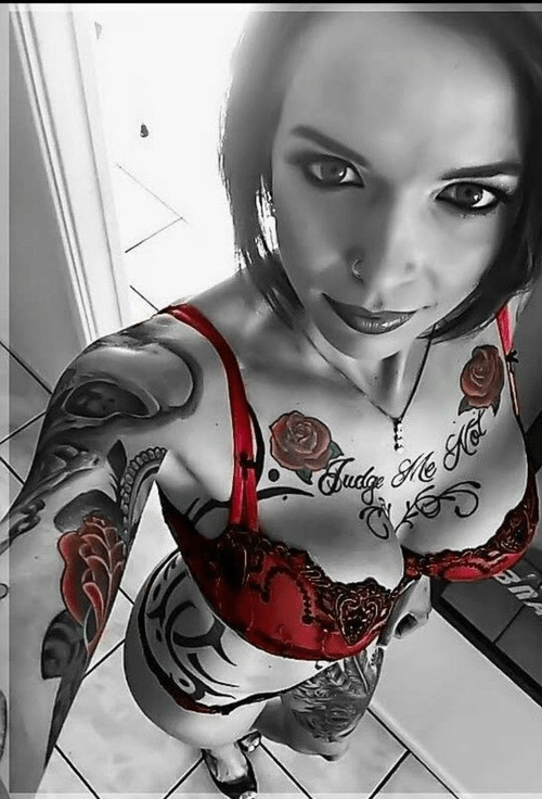 Sexy smile...... with ink.