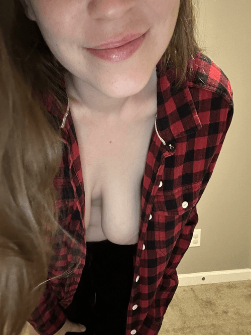 I feel so naughty going to work knowing I have nothing underneath my shirt