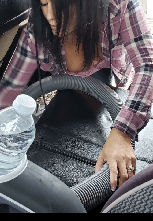 Just vacuuming my car.