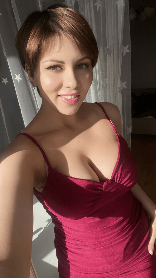 The neckline of my dress is perfect