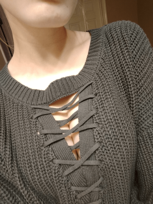 Subtle in a sweater!