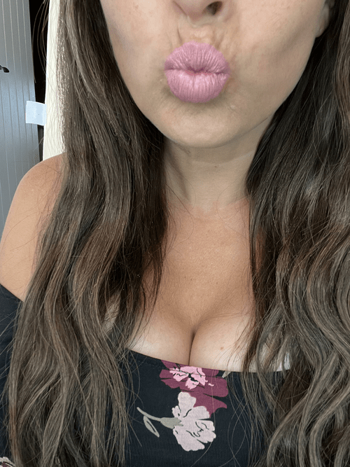 sneaky cleavage stealing the lip show