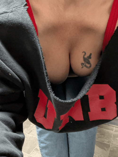 The number one reason I've turned most of my sweatshirts into of-the-shoulder crops.