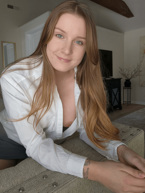 The smallest look down my blouse