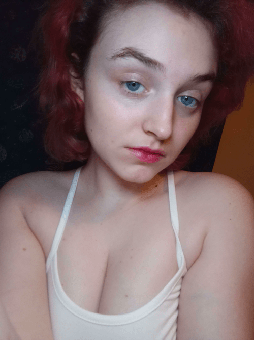 Up close and personal with my cleavage