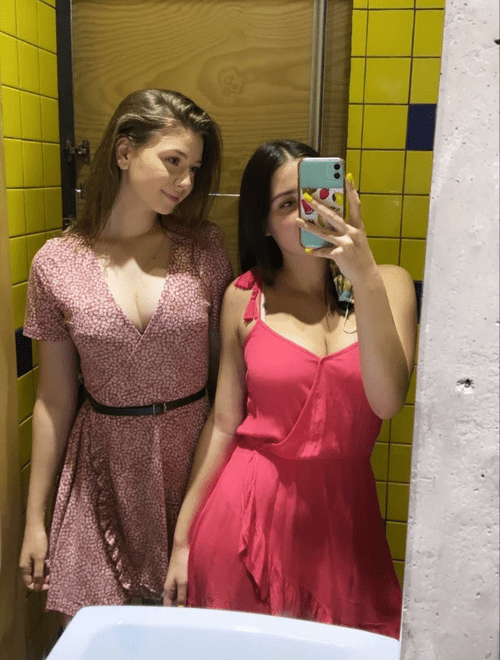 My 2 friends looking extra busty