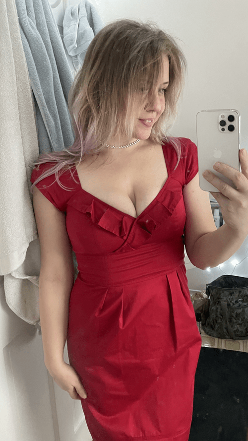 red dress ready