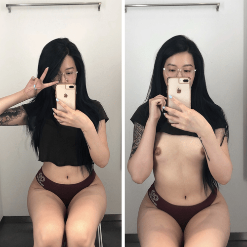 Cum inside the fitting room with me :)