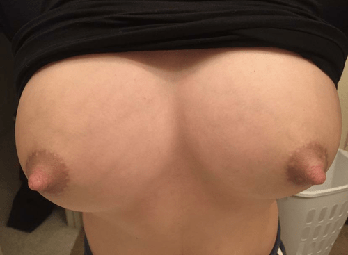 I had huge boobs when I was breastfeeding. Somebody knock me up again